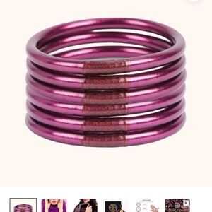 Elegant Purple Bangles Set